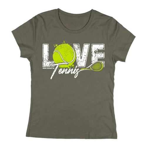 Love Tennis női póló (Grafit)