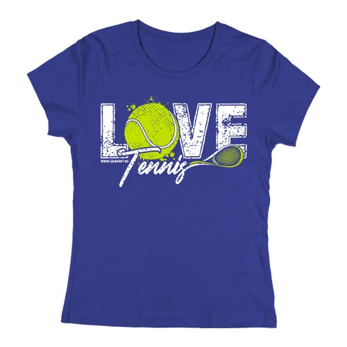 Love Tennis női póló (Királykék)
