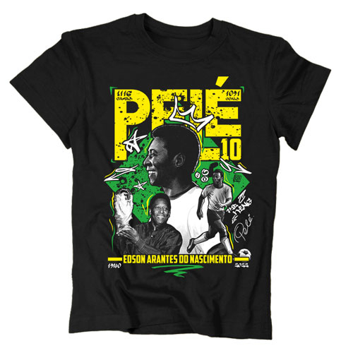 Pelé tribute gyerek póló (Fekete)