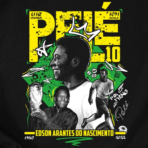 Pelé tribute minta (B_Fekete)