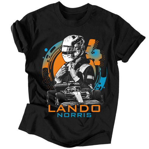 Lando Norris férfi póló (Fekete)