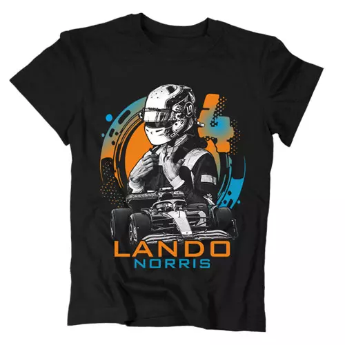Lando Norris gyerek póló (Fekete)