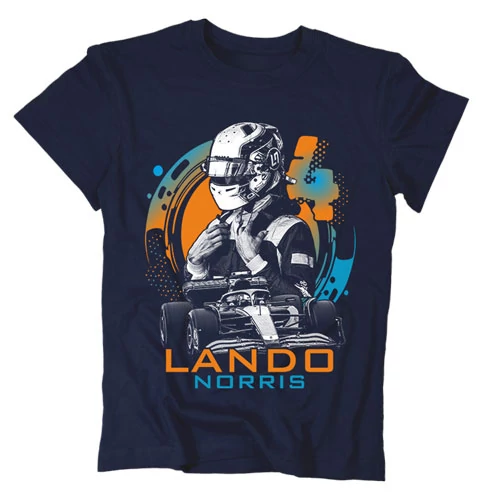 Lando Norris gyerek póló (Sötétkék)