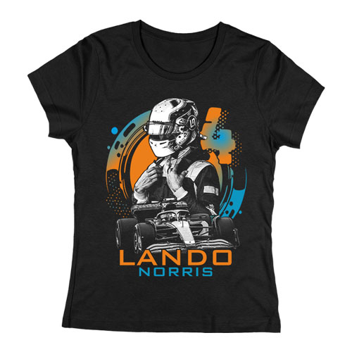 Lando Norris női póló (Fekete)