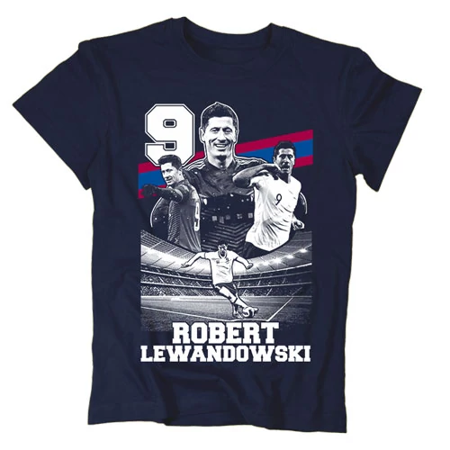 Robert Lewandowski szurkolói gyerek póló (Sötétkék)