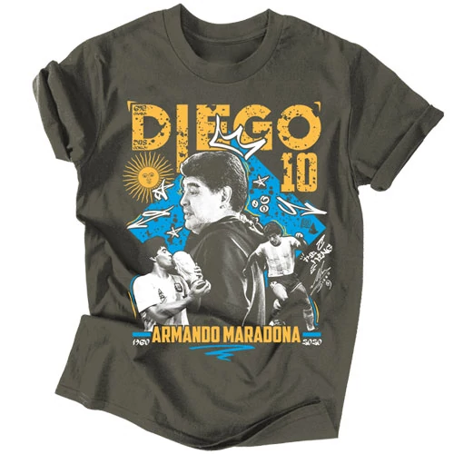 Diego Maradona tribute Póló - férfi póló (Grafit)