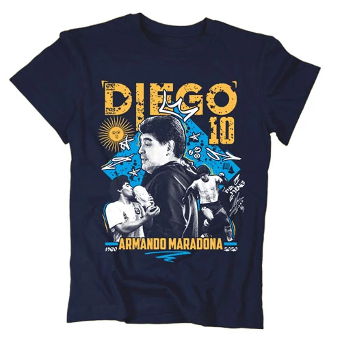 Diego Maradona tribute gyerek póló (Sötétkék)
