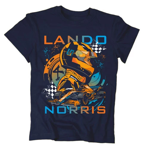 Lando Norris Fan Art gyerek póló (Sötétkék)