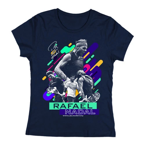 Rafael Nadal női póló (Sötétkék)