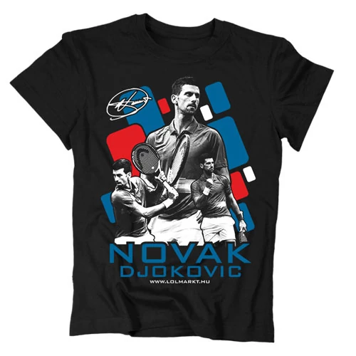 Novak Djokovic gyerek póló (Fekete)
