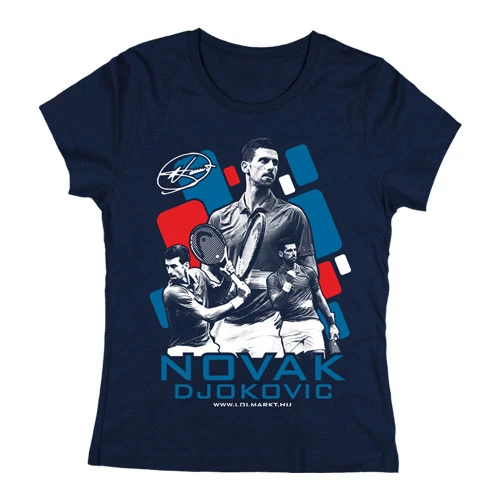 Novak Djokovic női póló (Sötétkék)