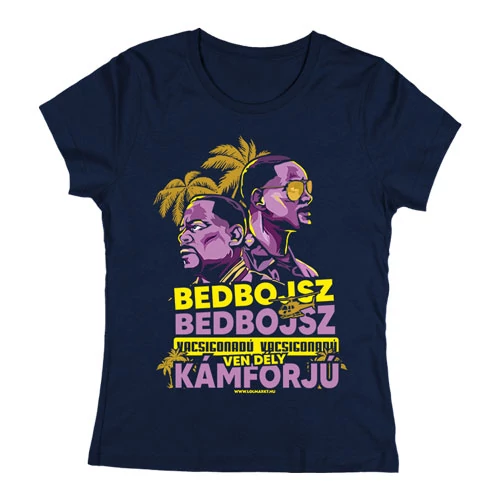 Bad boys női póló (Sötétkék)