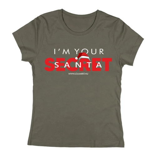 Secret Santa női póló (Grafit)