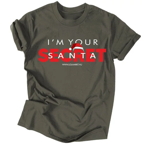 Secret Santa férfi póló (Grafit)