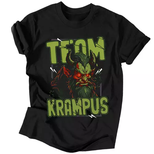 Team Krampus férfi póló (Fekete)