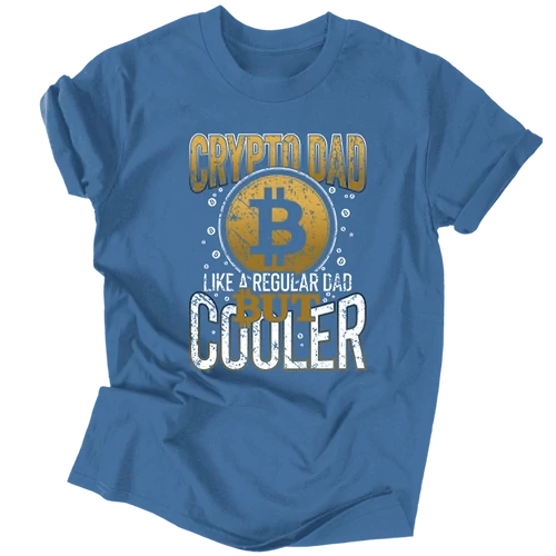 Crypto Dad férfi póló (Farmerkék)