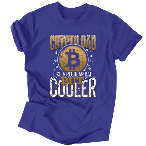 Crypto Dad férfi póló (Királykék)