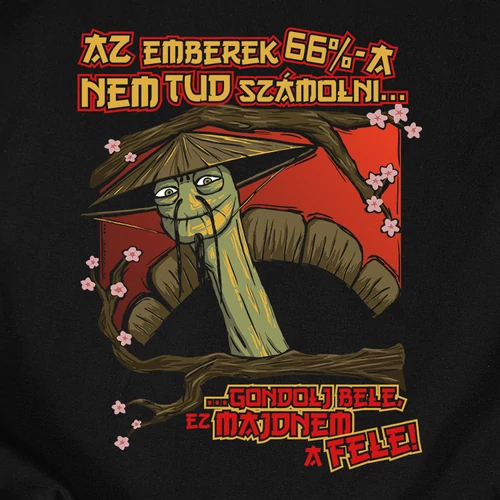 Nagy Mester - Az emberek 66 százaléka férfi póló (B_Fekete)