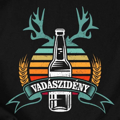 Vadászidény férfi póló (B_fekete)