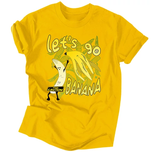 Let's go banana férfi póló (Citrom)