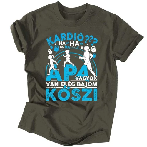 Apa vagyok férfi póló (Grafit)