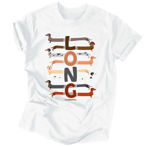 LONG férfi póló (Fehér)