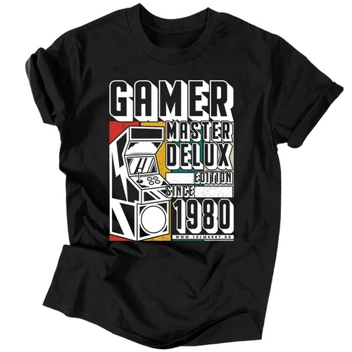 Gamer master deluxe edition férfi póló (Fekete)