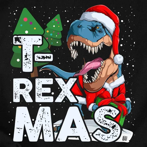 T-RexMas férfi póló (B_Fekete)