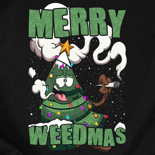 Merry WeedMas női póló (B_Fekete)