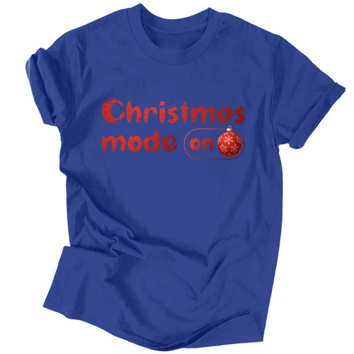 Christmas mode on férfi póló (Királykék)
