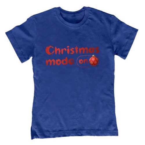 Christmas mode on gyerek póló (Királykék)
