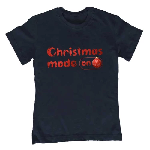 Christmas mode on gyerek póló (Sötétkék)