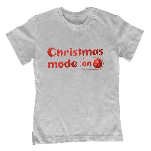 Christmas mode on gyerek póló (Szürke)