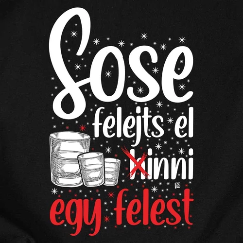Sose felejts el inni női póló (B_Fekete)