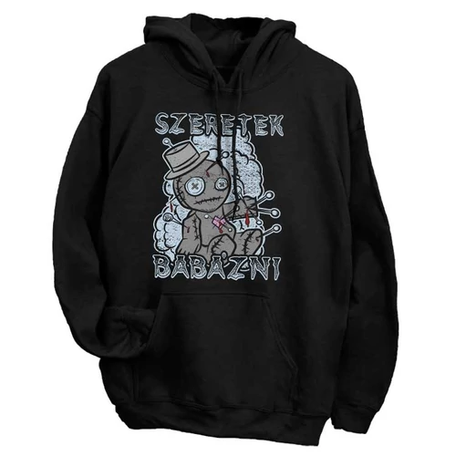 Szeretek babázni pulóver (Fekete)