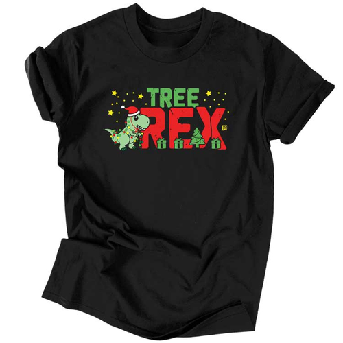 Tree rex férfi póló (Fekete)