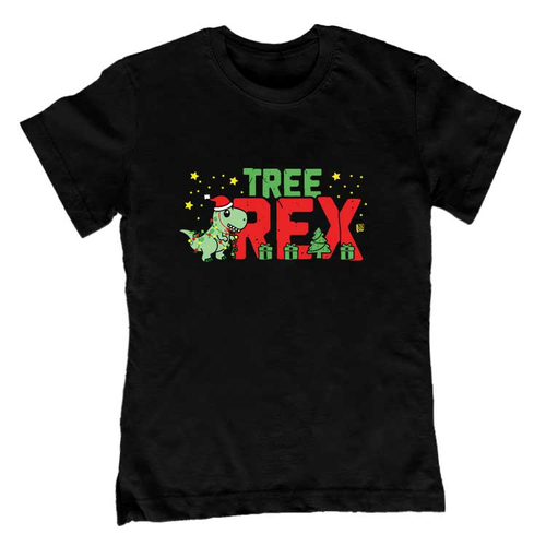 Tree rex gyerek póló (Fekete)