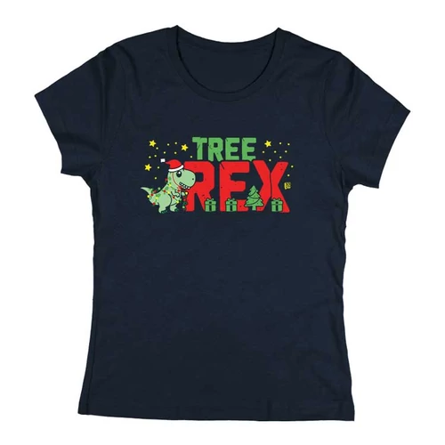 Tree rex női póló (Sötétkék)