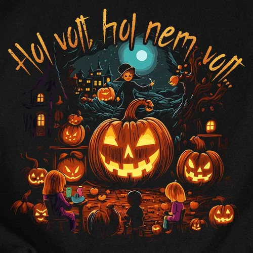 Hol volt, hol nem férfi póló (B_Fekete)