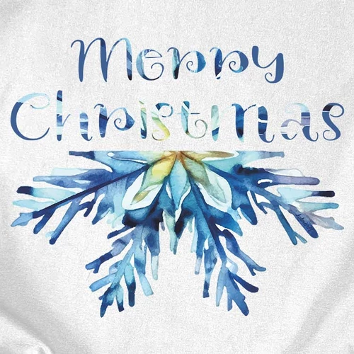 Merry Christmas (snow) női póló (B_Fehér)