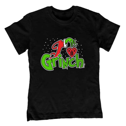 I love grinch gyerek póló (Fekete)