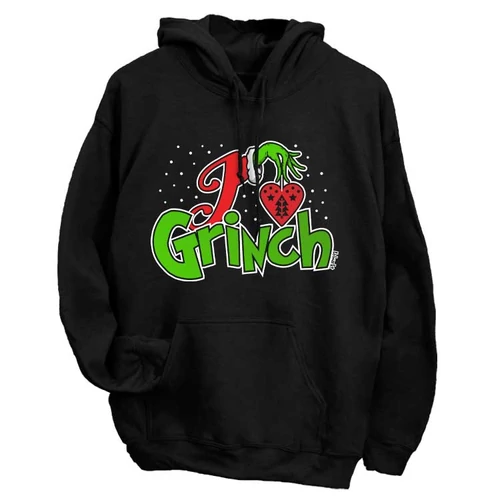 I love grinch pulóver (Fekete)