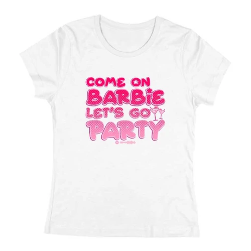 Come on Barbie női póló (Fehér)