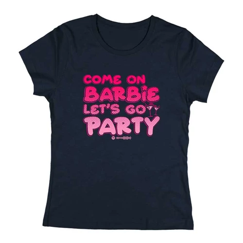 Come on Barbie női póló (Sötétkék)
