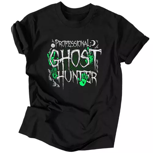 Ghost hunter férfi póló (Fekete)