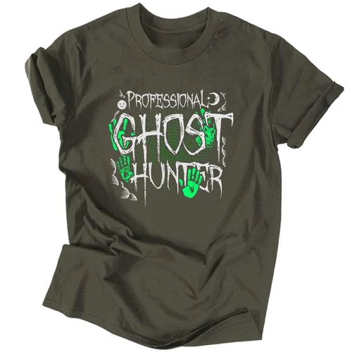Ghost hunter férfi póló (Grafit)