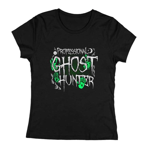 Ghost hunter női póló (Fekete)