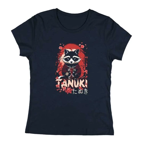 Tanuki női póló (Sötétkék)