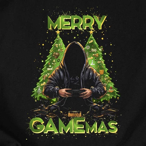 Gamemas férfi póló (B_Fekete)