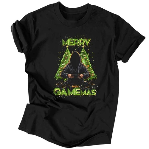 Gamemas férfi póló (Fekete)